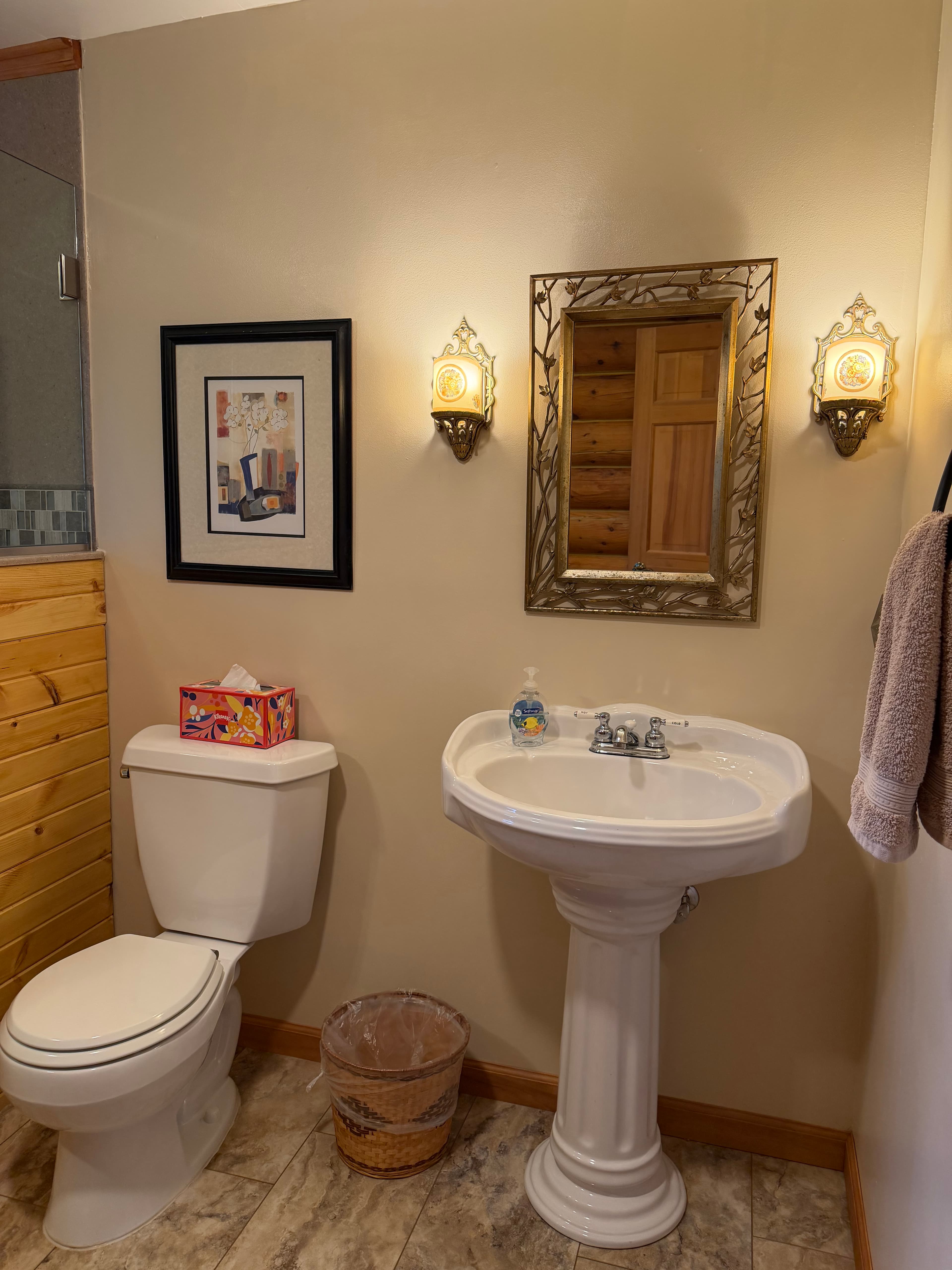 Sink and toilet