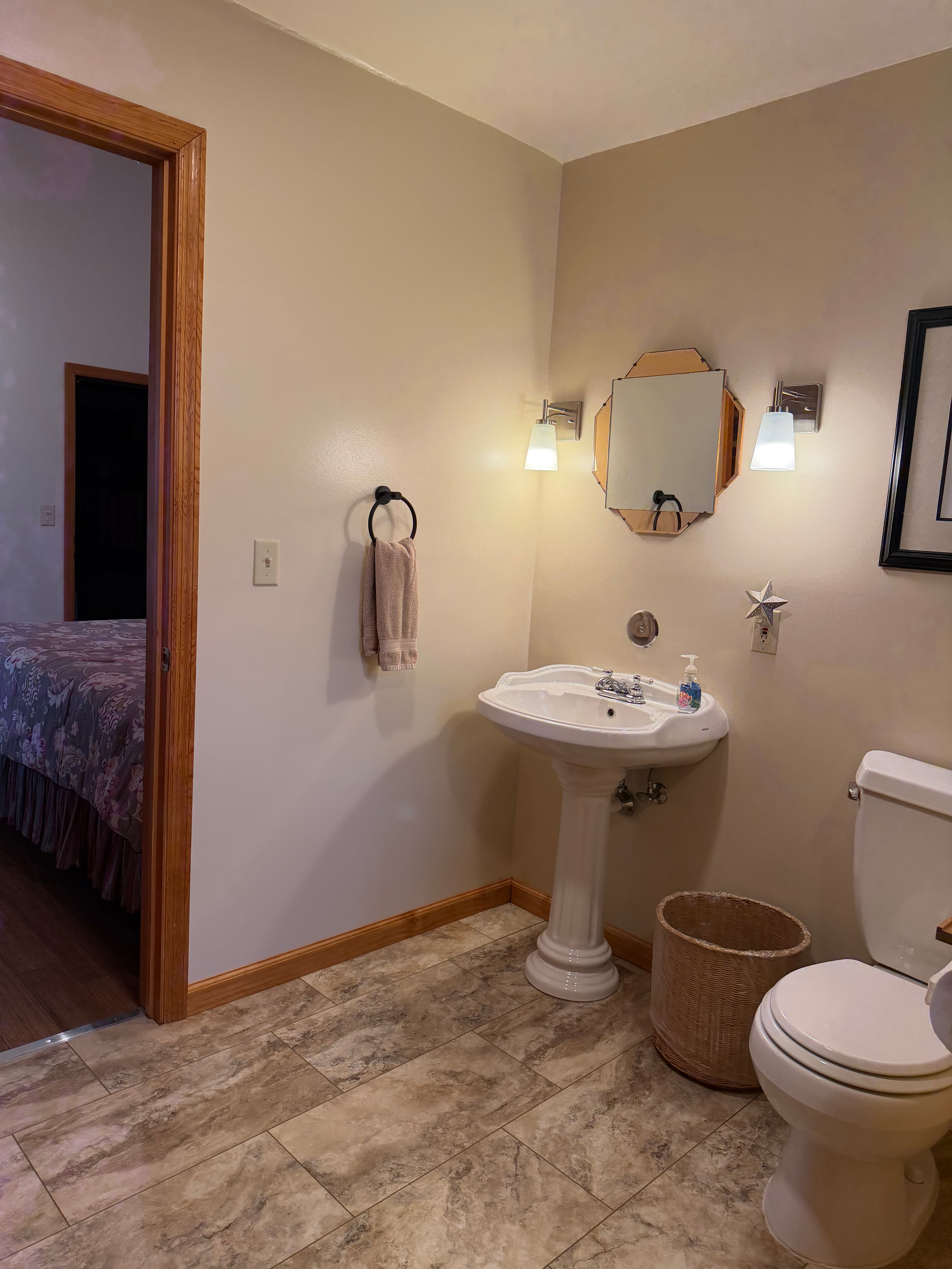 Toilet and sink